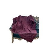 Kaymaz Tabanlı Tay Tüyü Çekyat, Koltuk, Kanepe Örtüsü(MOR RENK)(175X210CM)