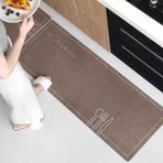 Kaymaz Yeşil Mutfak Paspası, Yıkanabilir Su ve Yağ Emici Kauçuk Halı, Koridor, Lavabo ve Banyo Alanı için Büyük İç Mekan Giriş Paspası, Kaymaz Zemin Koruyucu