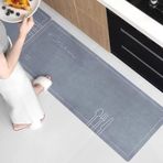 Kaymaz Yıkanabilir Yeşil Mutfak Paspası, Su ve Yağ Emici Kauçuk Halı, Büyük İç Mekan Giriş Paspası, Lavabo ve Banyo Kullanımı için Koridor Alan Halısı