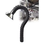 Kaynak dumanı çıkarma hortumu, kaynak için esnek havalandırma borusu, paslanmaz çelik davlumbaz, fabrika/atölye için (gri, 16 cm uzunluğunda ve 200 cm uzunluğunda)