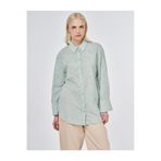 Kayra %100 Pamuklu Floral İşlemeli Tunik Su Yeşili