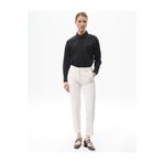Kayra Havuç Kesim Basic Pantolon Ekru