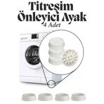 KAYRA LEATHER CRAFT 4'lü Çamaşır Bulaşık Makinesi Titreşim Önleyici Ayak Yükseltici Siyah Eşya Altlığı Ses Önleyici Ayak