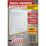 KAYRA LEATHER CRAFT Beyaz 65 x 65 cm Havalandırma Menfezi Banyo Menfezi Wc Baca Kapağı Tuvalet Menfezi Plastik Panjur