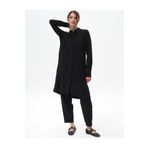 Kayra Patı Gizli Basic Uzun Tunik Siyah