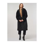 Kayra Peluş Detaylı Anorak Mont Siyah