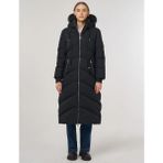 Kayra Suni Kürk Detaylı Anorak Mont - Siyah - 40