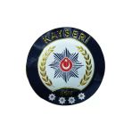 Kayseri Polis Kol Arması 3D Plastik Tpu, Yeni Tip, Cırtlı, Standart Ölçü, 1.Sınıf Kalite