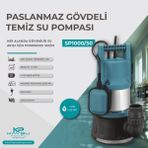 Kaysu Sp1000/50 Kapalı Fanlı Plastik Drenaj Dalgıç Su Pompası