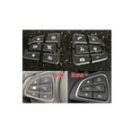 kaytaz Mercedes Direksiyon Tuş Kaplama Set Siyah (OK İBARELİ) W205 W213 W117 W176 Kendinden Yapışkanlı
