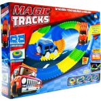 Kayyum Oyuncak Magic Tracks 384 Parça Hareketli Raylar 2 Araba Karanlıkta Parlayan Eğlenceli Oyun Seti