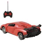 Kayyum Oyuncak Uzaktan Kumandalı, 2.4 Ghz Şarjlı Farları Yanan, 1:16 Mega Hız Fırtına Spor Lamborghini Araba - Kırmızı
