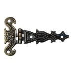 Kazan Hobi Dekoratif, Sac Tek Kuyruklu Menteşe - 40X68 Mm, Küçük, Antik, 100 Adet