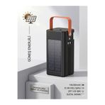 KAZEMTECH 100.000 mAh Solar Güneş Panelli Powerbank - 22.5W Hızlı Şarj, Taşınabilir Güç Kaynağı Kamp Outdoor