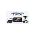 KAZEMTECH Motosiklet CarPlay Çift Kameralı Dokunmatik Ekran CarPlay & Android Auto | Bluetooth-GPS 6,25 İnç
