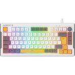 Kb-75 Smooth Beyaz/gri/sarı Rgb Aaydınlatmalı Q Membrane Oyuncu Klavyesi