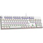 Kb-Mekanik 1 Lumos USB Aydınlatmalı Full Anti-Ghosting Mekanik Gaming Oyuncu Klavye (Beyaz (Blue Switch)) - Option-1 - 001-Renkli
