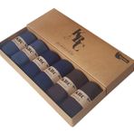 KBC Socks 6'lı Bambu Dikişsiz Klasik Yazlık Erkek Soket Çorap Seti/Kutulu Set (Füme-Lacivert-Kahverengi)
