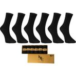 KBC Socks 6'lı Dikişsiz Bambu Erkek Klasik Yazlık Soket Çorap Seti / Kutulu Set / Full Siyah - 41 - 44