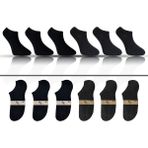 KBC Socks 6'lı Dikişsiz Bambu Terletmez Spor Erkek Kısa Bilek Çorap Seti / Kutulu Set / 3 Siyah - 3 Füme - 40 - 45 - Gri - Siyah