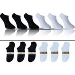 KBC Socks 6'lı Dikişsiz Bambu Terletmez Spor Erkek Kısa Bilek Çorap Seti / Kutulu Set / Siyah - Beyaz - 40 - 45