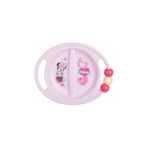 kbobaby Disney Bebek Minnie 3 Işlev 1 Arada Abc Bölmeli Tabak Diş Kaşıyıcı Boncuklu
