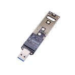 KBR M.2 NVME USB 3.1 Adaptör, M-Key M.2 NVME - USB Kart Okuyucu USB 3.1 Gen 2 Köprü Çipi 10 Gbps Yüksek Performans, Samsung 950/960/970 Evo/Pro veya PCI-E Tipi Diğer M.2 SSD'ler ile Uyumlu
