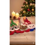 Kbs; Kadın Noel Çorabı (37-40) ; %80 Pamuk; Dikişsiz, Yıkamalı 3'lü Paket - 37 - 40 - Kırmızı - Yeşil - Kahverengi