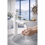 Kca Armatür Kca Bambu Beyaz Lavabo Bataryası – Beyaz Modern Banyo Musluğu