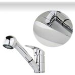 Kca Armatür Kca Banyo Lavabo - Berber Bataryası Çeşmesi Musluğu Spiral Hortumlu Çok Amaçlı Kullanım - Krom