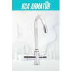 KCA ARMATÜR Kca Lüx Arıtmalı Mutfak Bataryası Musluğu Çeşmesi Üç Su Girişli