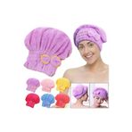 KCA HOME Saç Kurutma Bonesi, Kafa Havlusu, Duş Bonesi, Islak Saç Kurulama Bonesi, Mikrofiber Havlu Tüm Saçlara Uyumlu