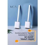 KCA HOME Silikon Tuvalet Fırçası, Banyo Fırça, Klozet Fırçası