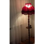 KcCollection Bordo Sehpalı Vintage Lambader