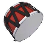 KCD-30PP-RD Çocuk Davulu Kontraplak Kırmızı 30 cm + Tokmak Çubuk Hediye