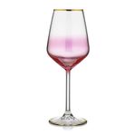 Kcd 6 Parça Bolero Pembe Dekor Ayaklı Bardak