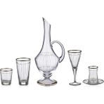 Kcd Cam Dekor Dizayn Zerafet Platin 61 Parça Su Takımı