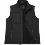 KD İş Giyim Siyah Softshell Yelek 3 Cepli Fermuarli Günlük & Spor - 2XL