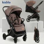 Kd-Proflex 360 Çift Yönlü Geniş Iç Hacimli Amortisörlü Kabin Boy Bebek Arabası - Kahverengi
