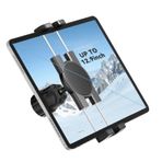 KDD Tablet Tutucu Montajı, Mikrofon Standı, Bebek Arabası, Egzersiz Bisikleti, Kelepçe Açma Çapı 1,5 cm - 3,25 cm, Tutucu 4,7-12,9 inç Telefonlar ve Tabletler için Ayarlanabilir iPad Kelepçe Standı