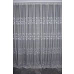 Kdk 1560 Desen Grı Renk Tek Kanat Hazir Dikilmis Pileli Fon Perde 300*260 Cm