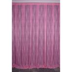 Kdk 2580 Desen Pembe Renk Tek Kanat Hazır Dikilmiş Pileli Fon Perde 300*260 Cm