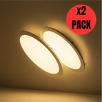Kdl400 Slim Led Panel 2'adet Spot Gömme 6w 510 Lümen - 3000k Sarı Işık