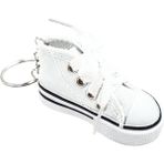 Kdot Chucks Tarzı Mini Spor Ayakkabı Anahtarlık ve Çanta Süsü Retro Sneaker - Beyaz