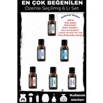kdr natural 6 Lı Esansiyel Uçucu Yağ Seti Oda Kokusu Buhurdanlık Nemlendirici Hava Temizleyici Aromaterapi Yag