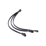 KDROĞLU 4303 Fan Çoklayıcı Y PWM Kablosu 4 pin Switch 3 pin 3 Port Uyumlu
