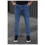 KDY Erkek Slim Fit Erkek Kot Pantolon Mavi Jeans