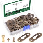 Keadic Tek anahtar deliği resim askısı 45 x 16 mm metal anahtar deliği çerçevesi askılar anahtar deliği asma bağlantı elemanları ayna resim çerçevesi dolap için braketler (antik bronz)