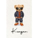 Keagan: Cahier personnalisé avec prénom Keagan | Cadeau d'anniversaire pour enfant, garçon, homme, copain ... | Nounours | 110 pages lignée, Petit Format 6x9 pouces (15,24 x 22,86 cm)