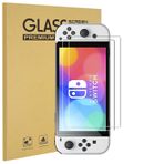KEANBOLL Nintendo Switch OLED model 2021 ile uyumlu 2'li Paket Temperli Cam Ekran Koruyucu, Ultra Net ve 9H Sertlik ve Çizilmeye Dayanıklı ve Kolay Kurulum